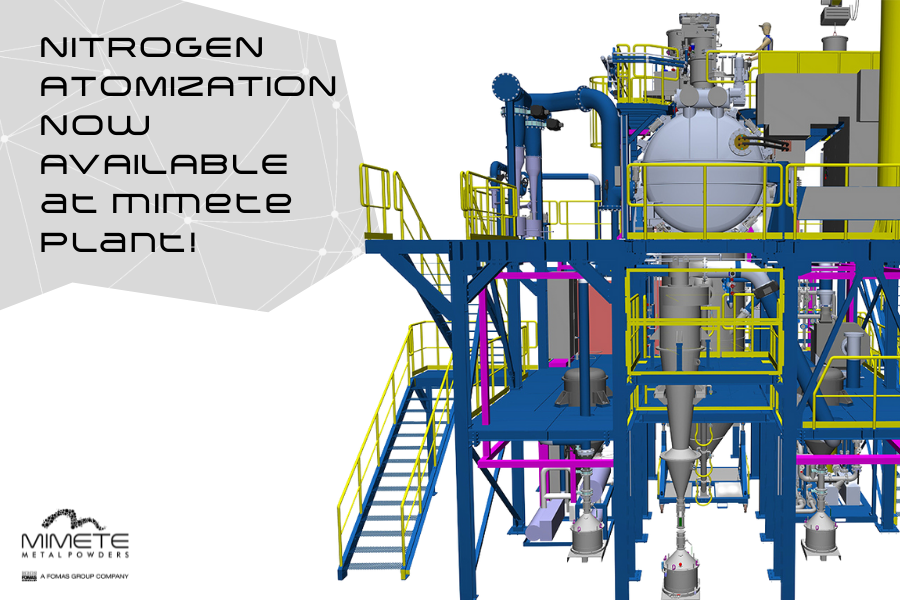 Nitrogen atomization now available at MIMETE plant
